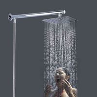 Wholesale NXY Shower Head Wall Mounted Rainfall Set Chrome quot Ultrathin Stainless Steel Arm Srainless Hose