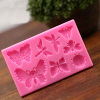 Wholesale Butterfly Dragonfly Animal Shape Silicone Cake Mold Bakeware Mould For Chocolate Cookie Clay Fondant Cake Decorating Tools