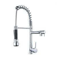 Wholesale Bathroom Sink Faucets Kitchen Faucet Chrome Brass Tall Mixer Pull Out Spray Single Handle Swivel Spout Taps1
