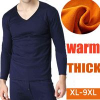 Wholesale plus Size XL XL autumn winter men thicken thermal underwear men long johns velvet soft warm suits shirt pants pieces set