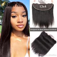Wholesale Bella Hair HD x4 Pre Plucked Lace Frontal Closure Ear Ear With Natural Hairline Light Bleached Knots Virgin Human Hair Extensions