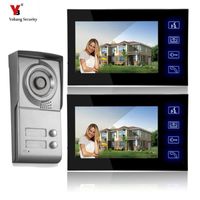 Wholesale Video Door Phones Yobang Security Freeship quot Building Apartment Outdoor Station With Indoor LCD Monitors Wired Intercom Phone System