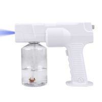 Wholesale Portable Rechargeable ML nano sanitizing spraying gun blue light disinfectant atomizer nano spray machine home use DHL