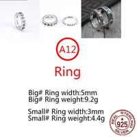 Wholesale 925 sterling silver ring jewelry to create personalized Forever Couple ring Thai silver retro old unique style to send a gift