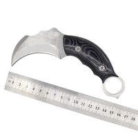 Wholesale 1Pcs Karambit Claw Knife AUS A Satin Blade Full Tang Micarta Handle Outdoor Survival Tactical Knives With Kydex