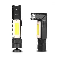 Wholesale Portable Lanterns LED Work Light Bar Car Lamp Rechargeable Magnetic COB Torch Handheld Inspection Cordless Worklight Tool Multifunction1