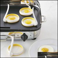 Wholesale Egg Tools Kitchen Kitchen Dining Bar Home Garden Set Creative Warm Round Sile Breakfast Omelette Mold Boiled Fryer Pancake Ring Tool