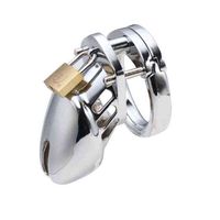 Wholesale Nxy Chastity Device Metal Padlock Cb6000s Bdsm Bondage Penis Lock Cock Cage Sex Toys for Male