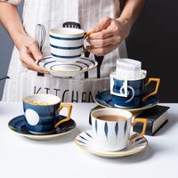 Wholesale Mugs Piece Hand Painted Glazed Ceramic Coffee Mug Set With Dish Japanese Style And Breakfast Cup Afternoon Tea