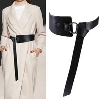 Wholesale New Wide Leather Corset Belt Female Tie Obi Thin Red Black Bow Leisure Belts for Lady Wedding Dress Waistband Women s Belts