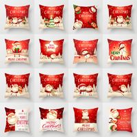 Wholesale Christmas Decorations Pillowcase Santa Snowman Christmas Pillowcase Holiday Home Decoration Pillow Cushion Cover Style Can Choose XD24035