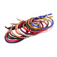 Wholesale Charm Bracelets Tibetan Buddhist Lucky Knot Women Men Multicoloured Red Blue Orange Grey Sting Braided Adjustable Friendship Bracelets1