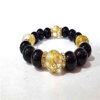 Wholesale Red agate Black Agate tiger eye stone carved dragon round Buddha bead bracelet hand string scenic spot