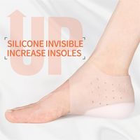 Wholesale 3ANGNI Invisible Height Increase Insoles Women Men Heel Pads Silicone Gel Lift Insole Dress In Socks Cracked Foot Skin Care Tool