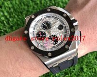 Wholesale Top High Quality Men JF Best Quality ETA Chronograph White Checkered Dial with Black White Rubber Diver s Movement Sport Watches