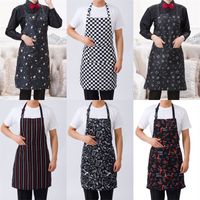Wholesale Kitchen Work Aprons Cook Clothes Pocket Hanging Neck Apron Hotel Restaurant Home Dirt Proof Tools Pinafore Women Men Neat jx N2