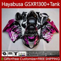 Wholesale Fairings For SUZUKI GSXR pink black GSXR CC GSXR1300 Hayabusa No GSX R1300 CC GSX R1300 Body