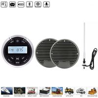 Wholesale Car Audio Waterproof Marine Stereo Radio Bluetooth Receiver Sound System MP3 Player quot Full Range Speakers FM AM Antenna1