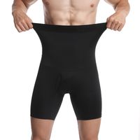 Wholesale Men Tummy Control Shorts High Waist Slimming Underwear Body Shaper Seamless Belly Girdle Boxer Briefs Abdomen Control Pants