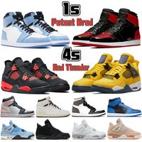 Wholesale Newest s s Basketball Shoes red thunder patent bred university blue cool grey white oreo Atmosphere Barely Rose dark mocha Pink Quartz UNC men women Sneakers