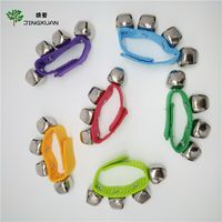 Wholesale Baby Hand rattles Wrist Bell Toy Jingles Shake Percussion Instrument Kids Early Educational Dancing Toys Foot Bell Musical apparatus