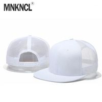 Wholesale Ball Caps MNKNCL Fashion Blank Mesh Camo Snapback Hats Gorras Casual Baseball For Men Women Bone Hip Hop Sun Colors1