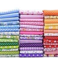 Wholesale 50cm x cm Patchwork Cotton Fabric Printed Cloth Sewing Quilting Fabrics for Needlework DIY Sewing Supplies mixed
