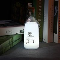 Wholesale USB Charging LED Bedside Lamp Milk Bottle DIY Message Night Light