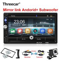 Wholesale 2din Car Radio quot Touch mirrorlink Auto audio Player for subwoofer MP5 Player Autoradio Bluetooth Rear View Camera tape recorder1