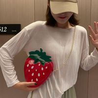 Wholesale Shoulder Bags Cute Pineapple Strawberry Shape Mini Chain Crossbody Bag For Women Satchel Purse Handbag GD