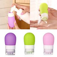 Wholesale Travel portable silicone bottle Sub Bottle shampoo shower gel cosmetic bottle Portable Mini Travel Packing Container ML ML GGE1837
