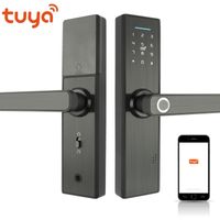 Wholesale Wifi Tuya Phone APP Remotely Biometric Fingerprint Door Lock IC Card Digits Code For Office Homestay Hotal Lock Y200407