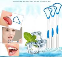 Wholesale Tongue Scraper Brush Tongue Scraper Remove bad Breath Tongue Coating Cleaner Oral Hygiene Dental Toothbrush Mouth Hygiene Tools