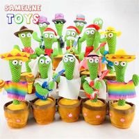 Wholesale Electric Recording Talking Dancing Cactus Speaker Toy Repeat What You Say Children Education Cactus Dancer for Baby Girl
