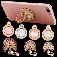 Wholesale 360 Degree Rotation Diamond Bling Phone stander metal holders For iPhone X Samsung Finger Ring Holder Stand