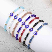 Wholesale Handmade Jewelry Gifts Braided Rope Chain Colorful Beads Bracelets For Women Evil Blue Eye Friendship Bracelets