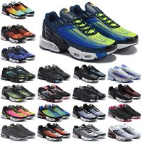 Wholesale 2021 Tn Plus III Running Shoes Zapatos Triple White Black Laser Blue Green Fly knit Mens Womens Trainers Sneakers Sports Size