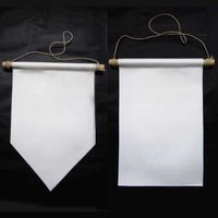 Wholesale Party Decoration Customized Framed Plain Blank Easter Canvas Flag Lapel Make Your Own Banner Nursery Home Decor