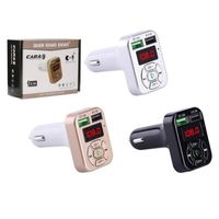 Wholesale FM Adapter A9 Bluetooth Car Charger FM Transmitter with Dual USB Adapter Handfree MP3 Player Support TF Card for Samsung xiaomi iphone