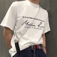 Wholesale 2021ss Martine Rose T shirt Women Signing Short Mouw Tops Tea Harajuku Men Clothing