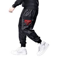Wholesale Men s Pants Casual Loose Camouflage Boot Cut Cargo Men Trousers Stretch Hip Hop Overalls Ribbon Streetwear