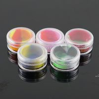 Wholesale Vaporizer oil non stick silicone container clear ml plastic dab wax storage jar shatter glass water pipes acrylic silicon jars DHD13575