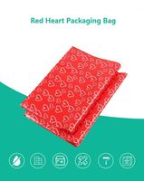 Wholesale Color printing woven bag express logistics pp plastic snake skin woven bag coated plush toy red heart packaging bag customization1