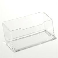 Wholesale Other Desk Accessories Clear Note Holder Desktop Business Card Office Organizer Display Stand Acrylic Supplies Desk1