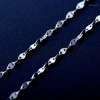 Wholesale Chains Pure Platinum Necklace mm Lips Link Chain For Woman quot L1