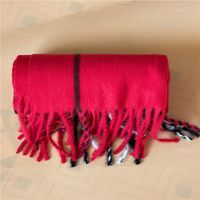 Wholesale Men s designer brand Scarf Winter Women s blanket Plaid Shawl and scarf Warm short tassel Tippet