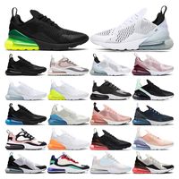 Wholesale 270 mens running shoes black volt Summit white cactus Barely Rose react Bauhaus soush Beach igloo olive green womens outdoor sports trainers