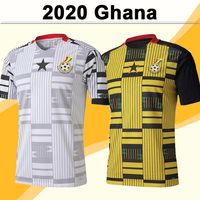 Wholesale 2020 Ghana Soccer Jerseys Mens National Team THOMAS SCHLUPP J AYEW KUDUS Home White Away Yellow Black Football Shirt Short Sleeve Uniforms