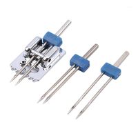 Wholesale Sewing Notions Tools set Double Twin Needles Wrinkled Presser Foot For Machine Size