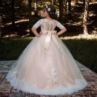 Wholesale Flower Girls Dresses Kids Pageant Party Dance Wedding Birthday Ball Gown Princess Girl Dresses For Wedding